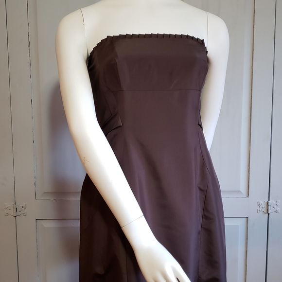 LAUNDRY  Silk taffeta floor length dress sz 8. - Picture 4 of 8